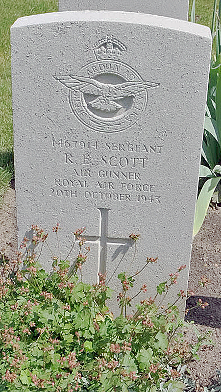 Sgt Robert Edward Scott<br /><br /><br />died on active duty - October 21st, 1943